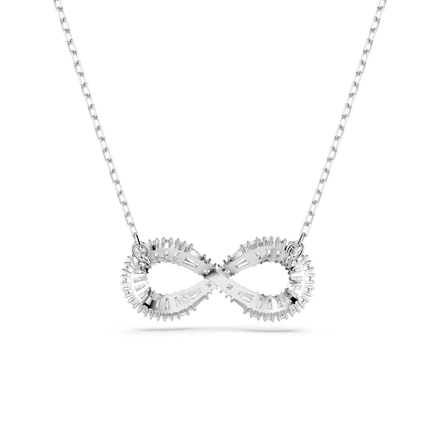 Thumbnail - Swarovski Halskette - Hyperbola pendant, Infinity, Rhodium plated - Gr. unisize - in Weiß - für Damen