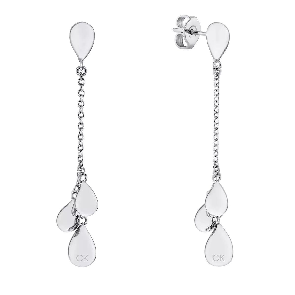 Calvin klein silver earrings new arrivals