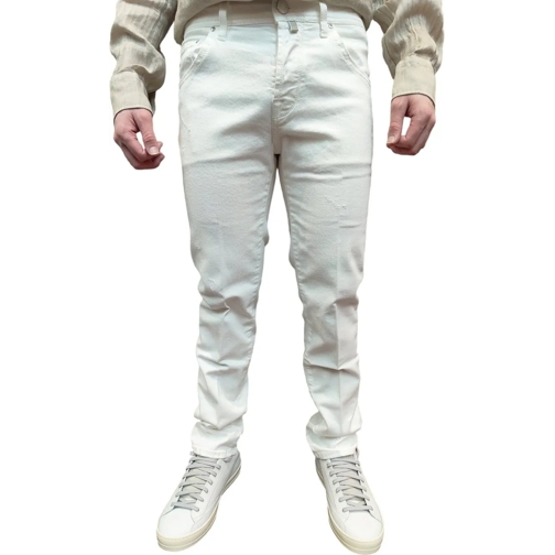 Jacob Cohen  Jeans blanc petits trous Scott UQE1530 S3848 751D weiß