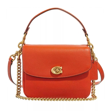 Coach Polished Pebbled Leather Cassie Crossbody 19 Sun Orange, Messenger  Bag