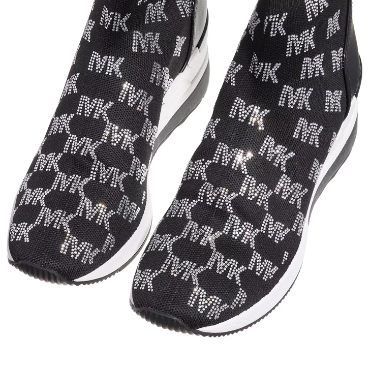 Michael Kors Skyler Bootie Black Slip On Sneaker