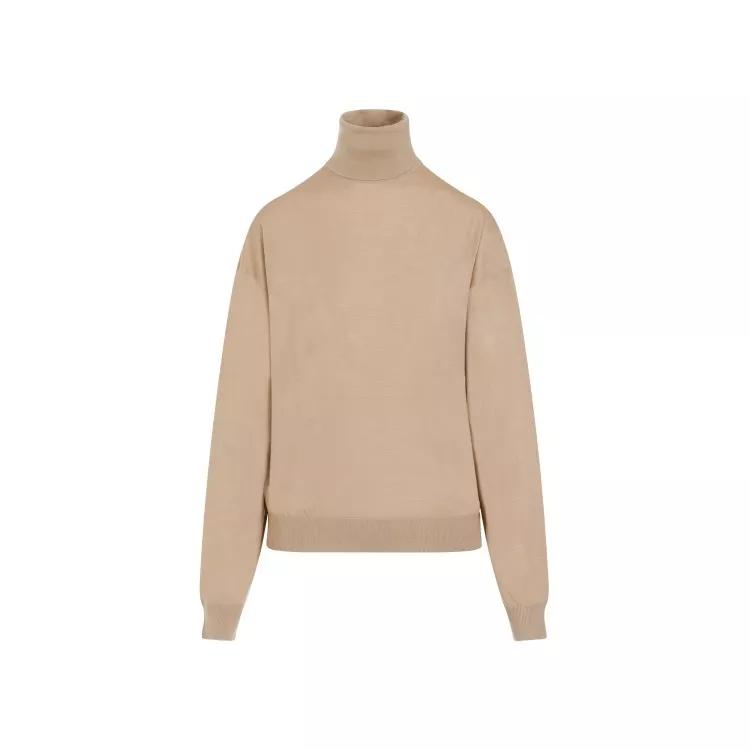 Saint Laurent - Camel Wool Sweater - Größe M - brown