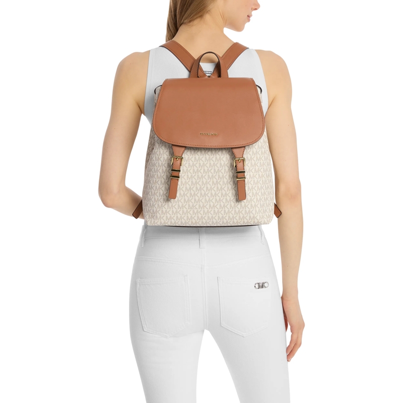 MICHAEL Michael Kors Rucksack Md Flap Backpack Vanilla/acrn(Image 2)