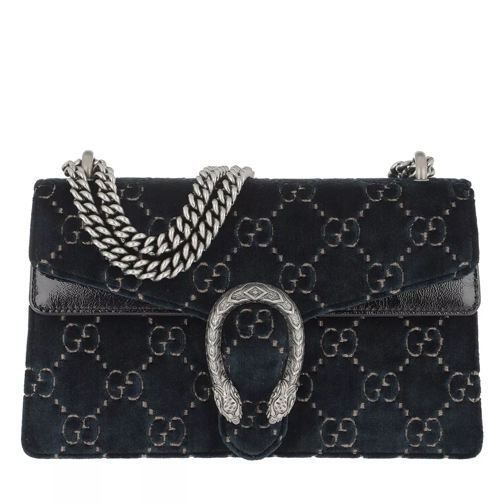 Gucci Dionysus GG Small Shoulder Bag Velvet Blue/Beige Crossbody Bag