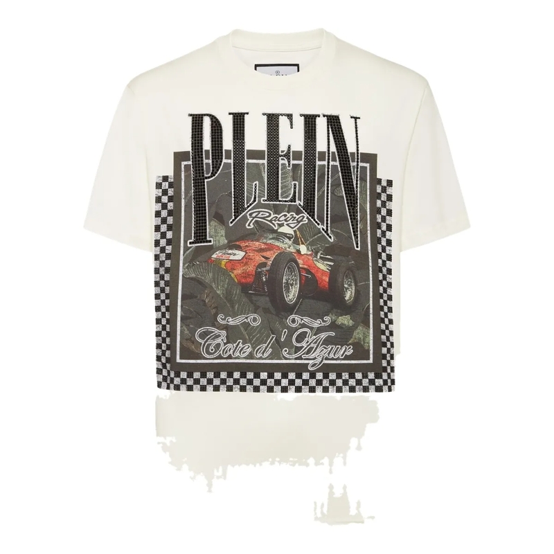 Philipp Plein T-Shirt T-Shirt Racing weiss