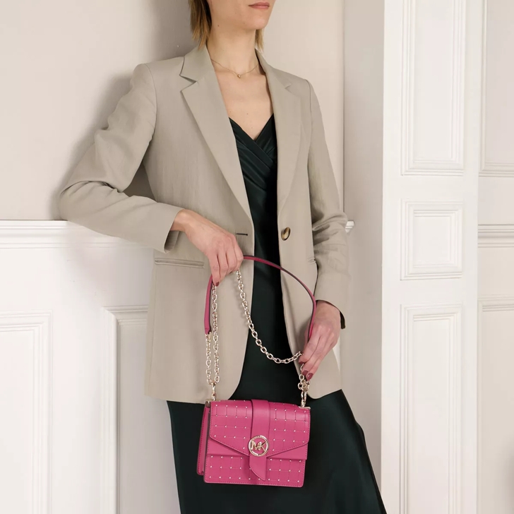 Michael Kors Greenwich Small Convertible Crossbody Bag Rubin Red