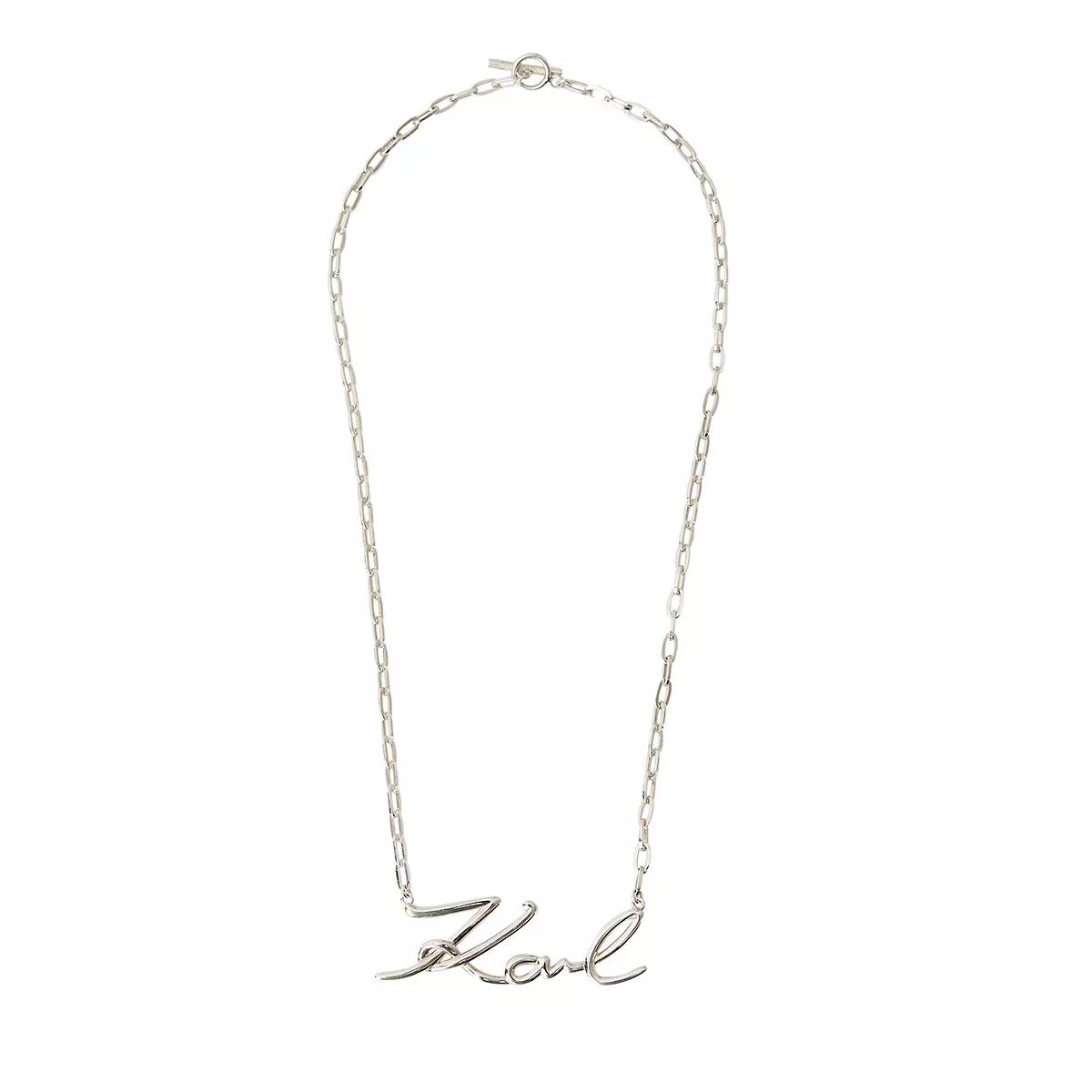 Karl Lagerfeld Halskette - K/Signature Kette - Gr. unisize - in Silber - für Damen