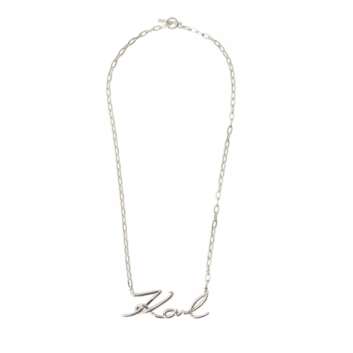 Karl Lagerfeld K/Signature Kette A290 Silver Mittellange Halskette