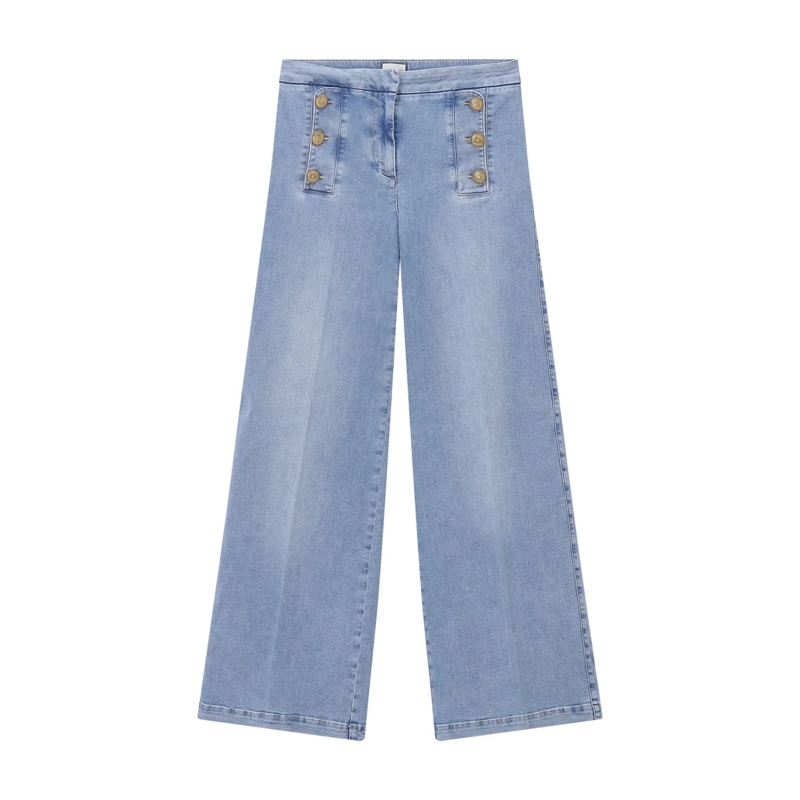Seductive Jeans Wide-Leg Jeans Bridget blau