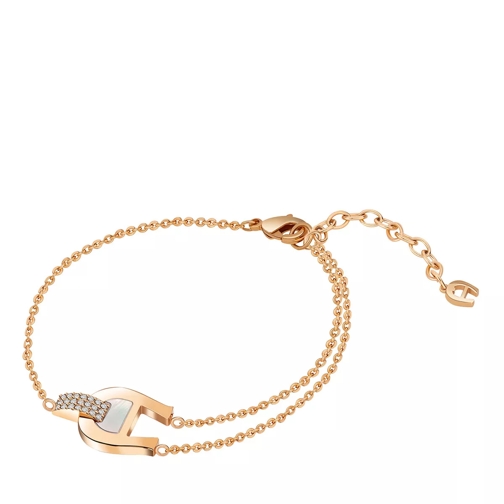AIGNER A Logo Bracelet With Crystals rosegold Braccialetti