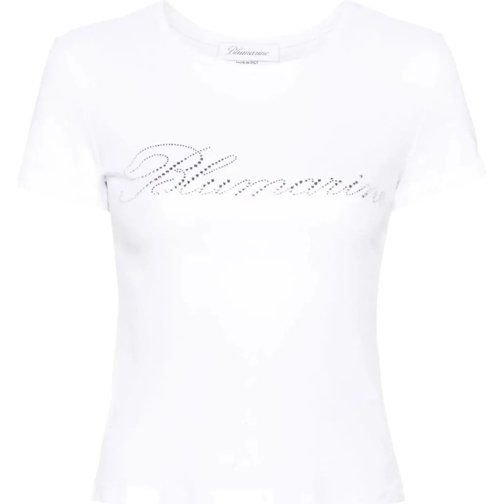 Blumarine T-Shirts t-shirt logo white weiß