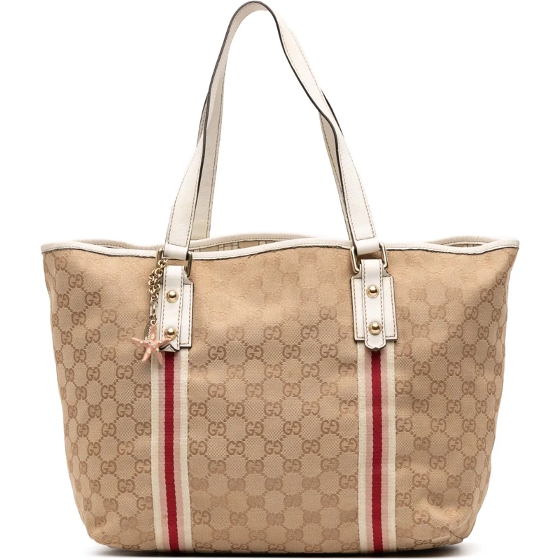 Gucci Shopper Large GG Canvas Jolicoeur Tote braun