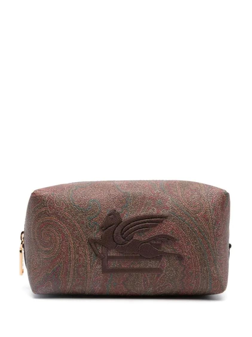 Etro Crossbody Bags - Logo Pouch - Gr. unisize - in Grau - für Damen