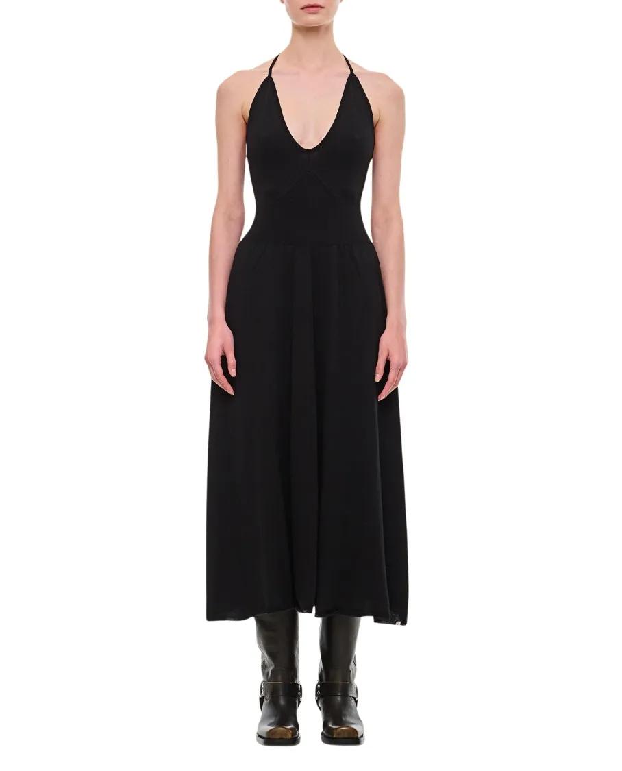 Extreme Cashmere - Flared Cashmere And Cotton Dress - Größe ONE SIZE - schwarz