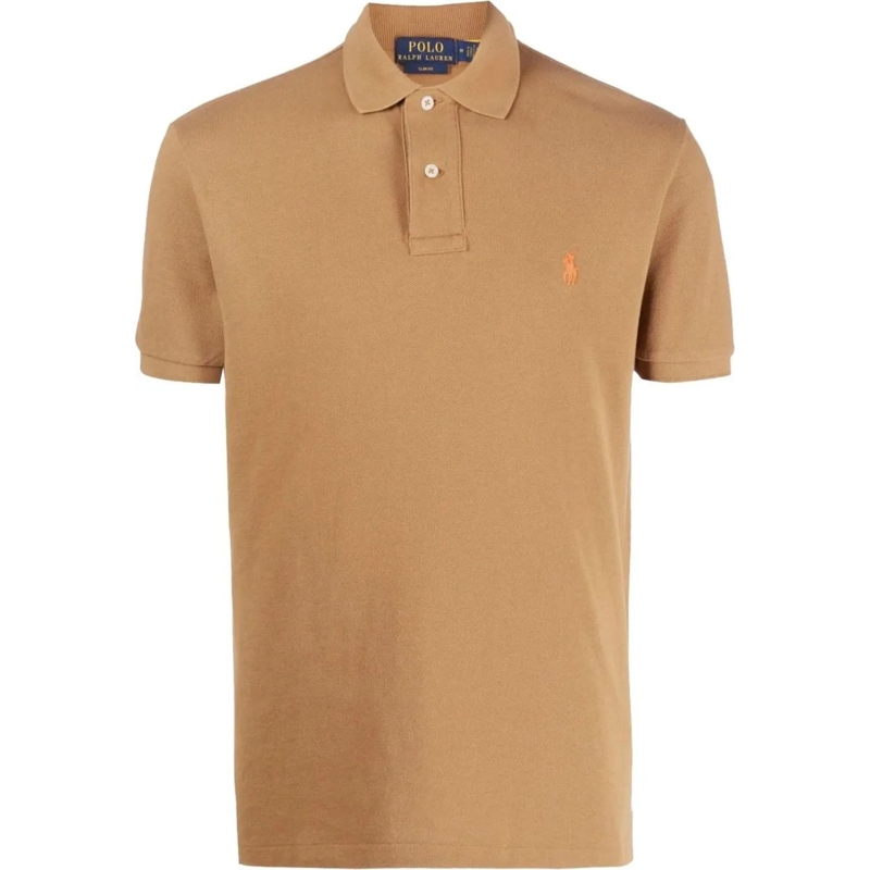 Polo Ralph Lauren Polo shirt Short Sleeve Polo With Ribbed Collar Brown