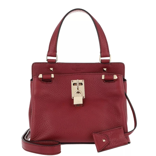 Valentino Garavani Piper Small Grained Leather Ruby Crossbody Bag