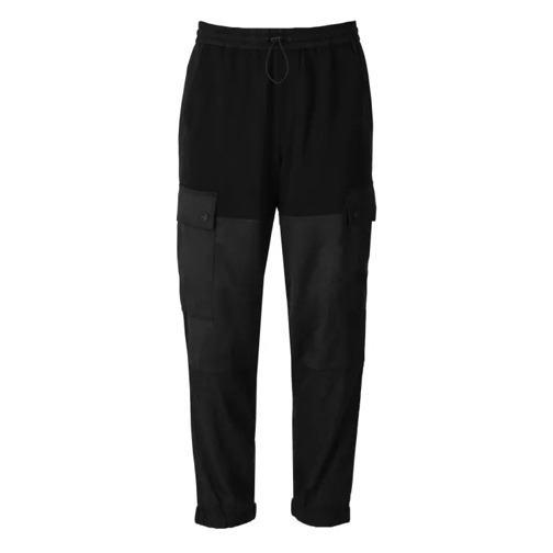 Versace Jeans Couture Black Cargo Sweatpants With Logo Black 