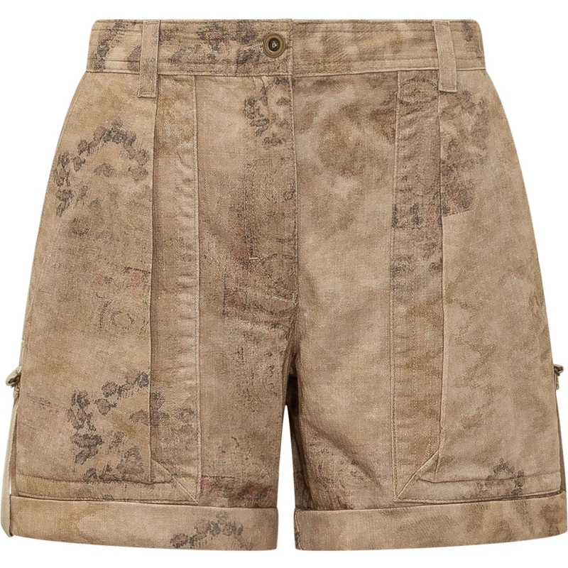 Isabel Marant Shorts Shorts con Tasche e Risvolto beige