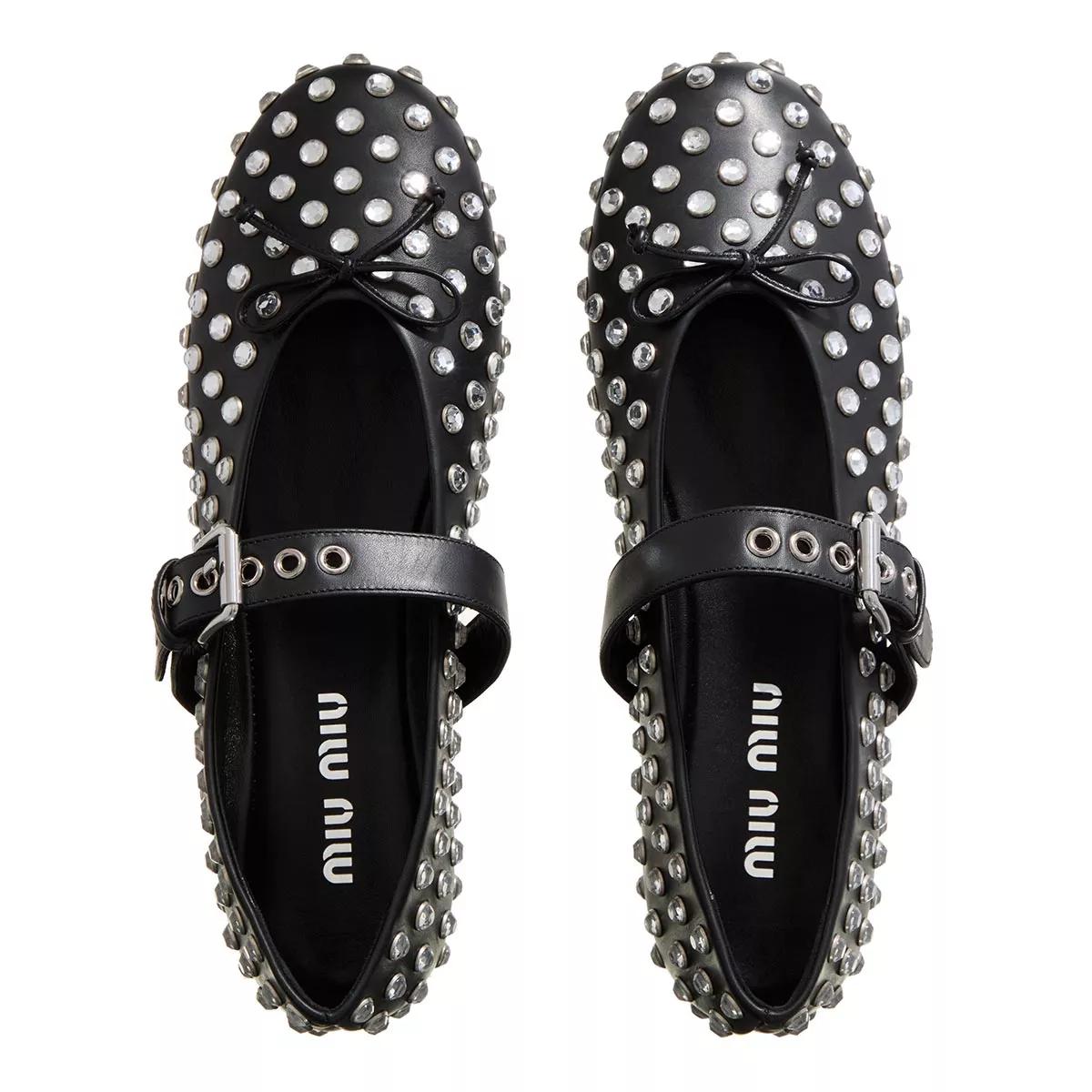 Thumbnail - Miu Miu Espadrilles - Woman Leather Ballerinas - Gr. 38 (EU) - in Schwarz - für Damen