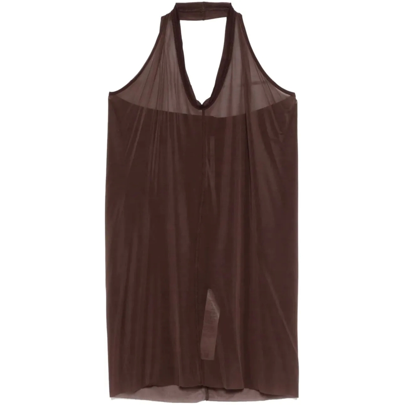 Rick Owens T-Shirt Top Halter T Mahogany braun
