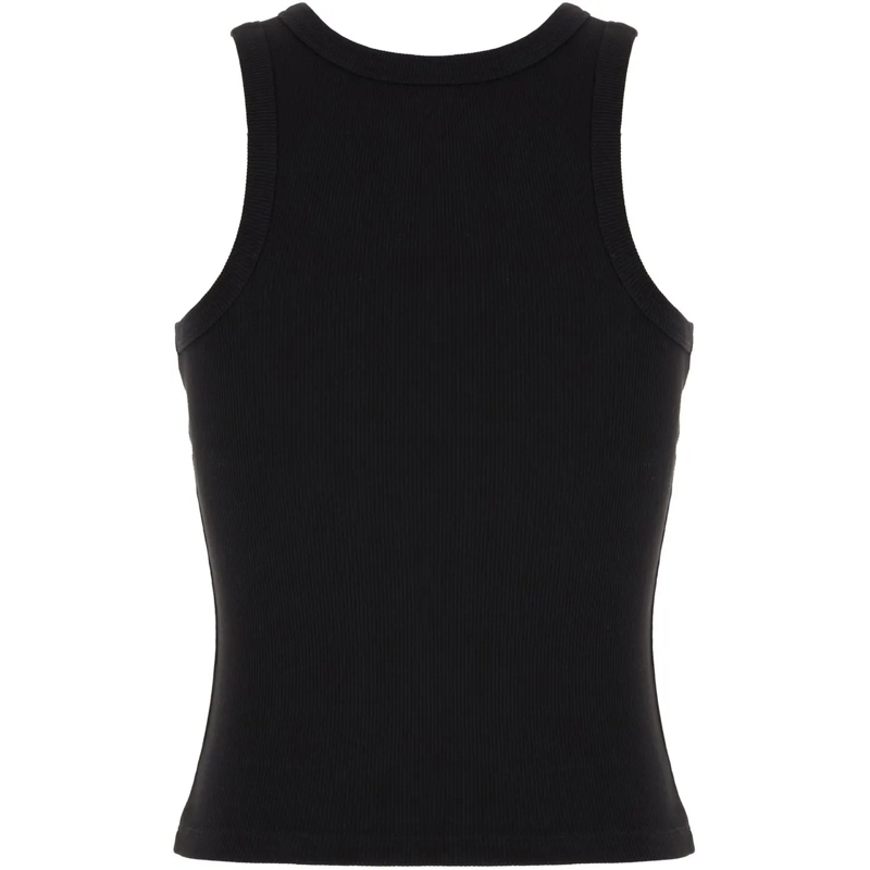 Palm Angels T-Shirt Palm Angels Black stretch cotton top schwarz(Image 2)