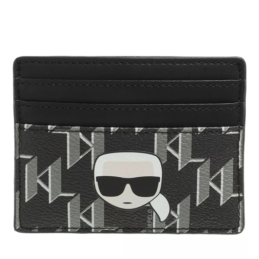 Karl Lagerfeld K/Ikonik Cc Monogram Card Holder Black/Multi Card Case