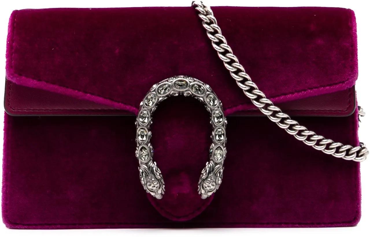 Gucci Hobo Bags - Mini Velvet Dionysus Crossbody - Gr. unisize - in Orange - für Damen