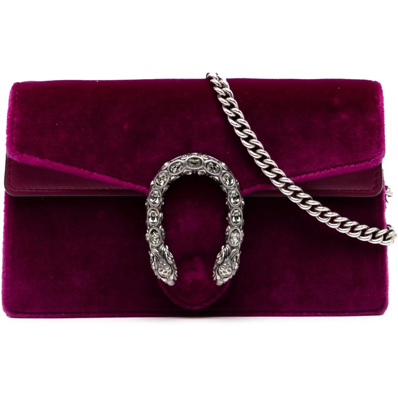 Gucci Sac à bandoulière Mini Velvet Dionysus Crossbody lila