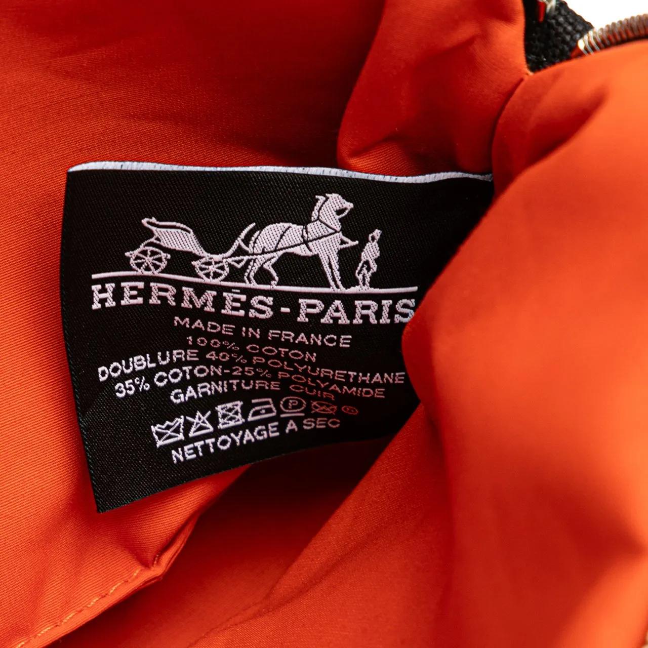 Thumbnail - Hermès Kosmetiktaschen - Toile Bolide Trousse de Voyage PM - Gr. unisize - in Schwarz - für Damen
