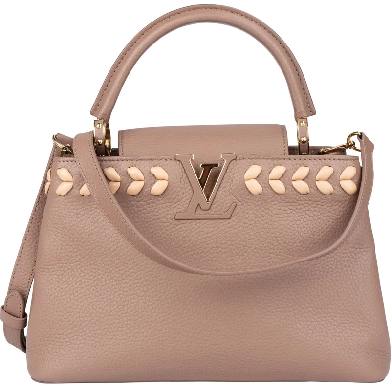 Louis Vuitton Tote Louis Vuitton Braided Taurillon Leather Capucines  rot