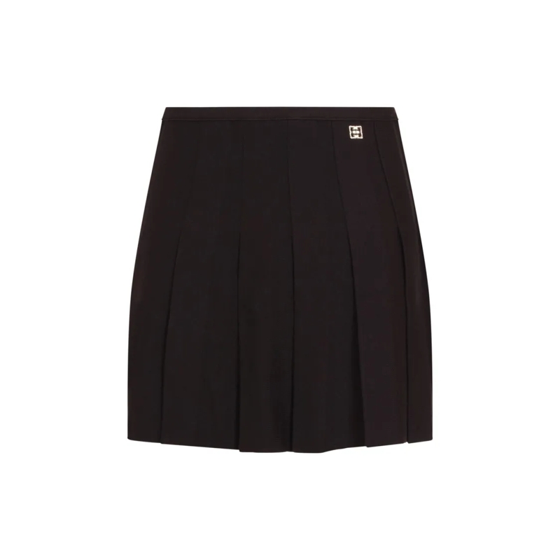 Givenchy Minijupe Brown Wool Blend Classic Pleated Skirt Brown