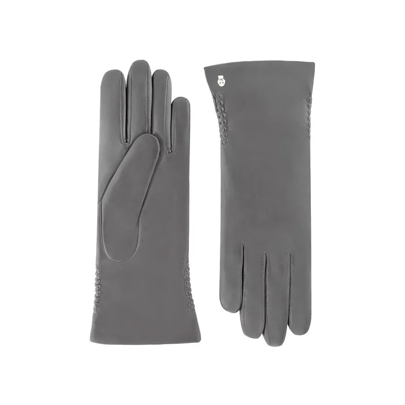 Roeckl Gants Handschuhe Regina aus Leder Grau