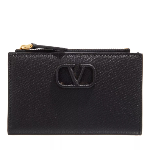 Valentino Garavani Card Case Black Bi-Fold Portemonnaie