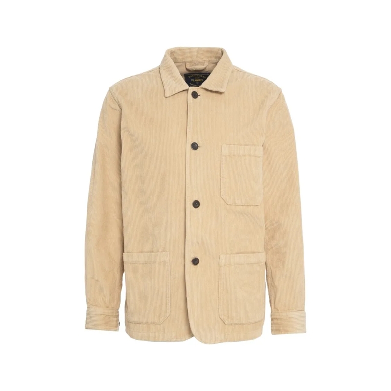 PORTUGUESE FLANNEL  Labura' Corduroy Overshirt Neutrals