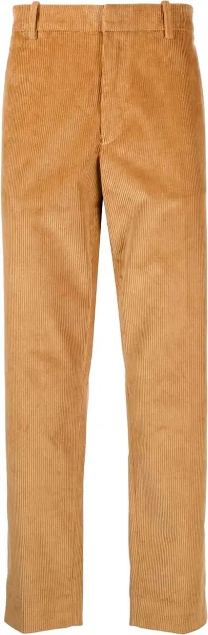 Thumbnail - Moncler - Logo Patch Corduroy Pants - Größe 50 - braun