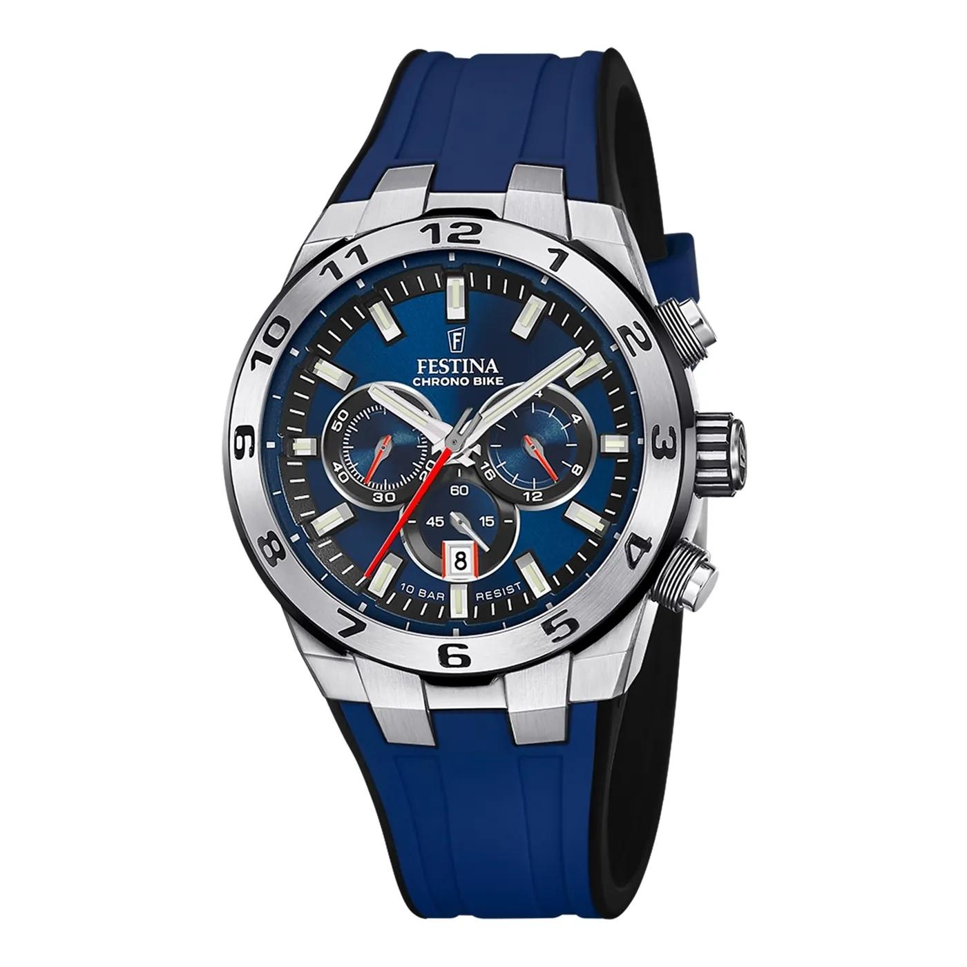 Festina Uhren - Festina Chrono Bike herren Uhr Blau F20671/1 - Gr. unisize - in Silber - für Damen