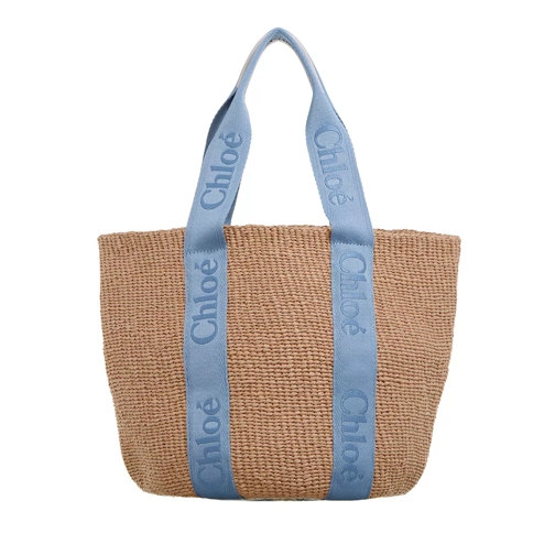 Chloé Woody Washed Blue Basket Bag