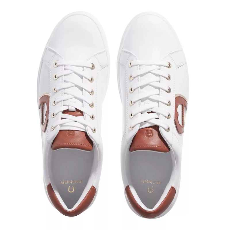 AIGNER Low-Top-Sneaker Diane 3 White/Dadino Brown(Image 5)