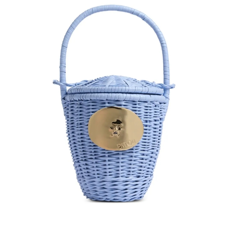 Patou Crossbodytas Structured Neutral Handbag With Carrying Options Blue