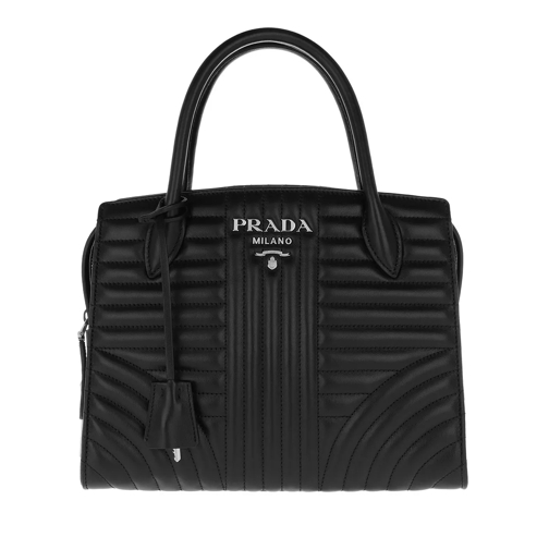 Prada Esplanade Tote Soft Calf Leather Black Rymlig shoppingväska