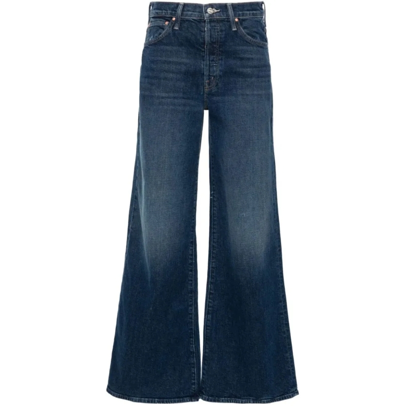 Mother Jeans The Ditcher Roller Sneak Jeans Blue