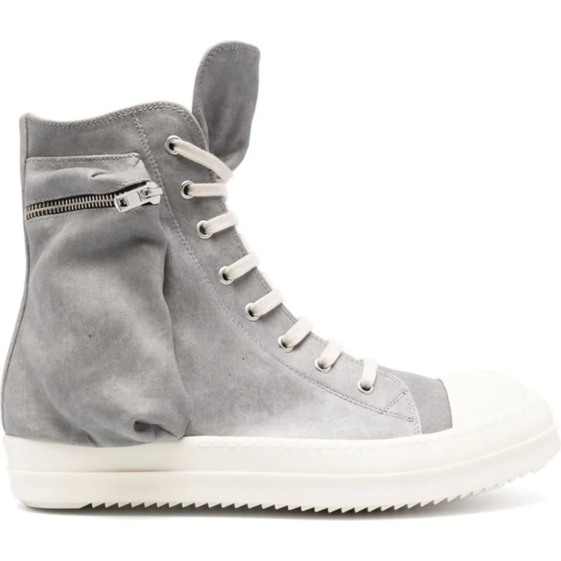 Rick Owens Low-Top-Sneaker Denim Cargo Sneaks Pearl/milk/milk grau