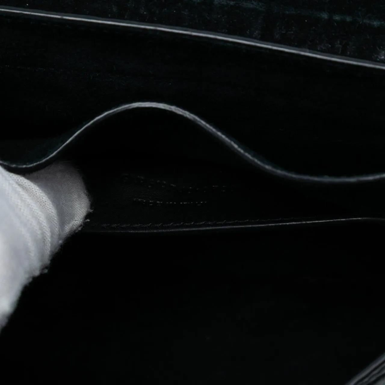 Thumbnail - Saint Laurent Hobo Bags - Small Croc Embossed Monogram Kaia Crossbody - Gr. unisize - in Schwarz - für Damen