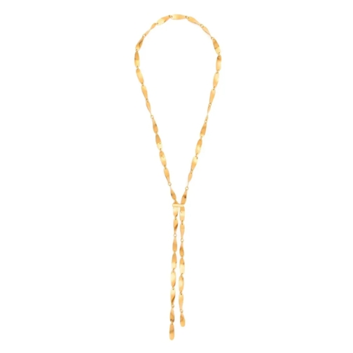 Tom Ford Golden Draped Necklace Gold Mellanlångt halsband