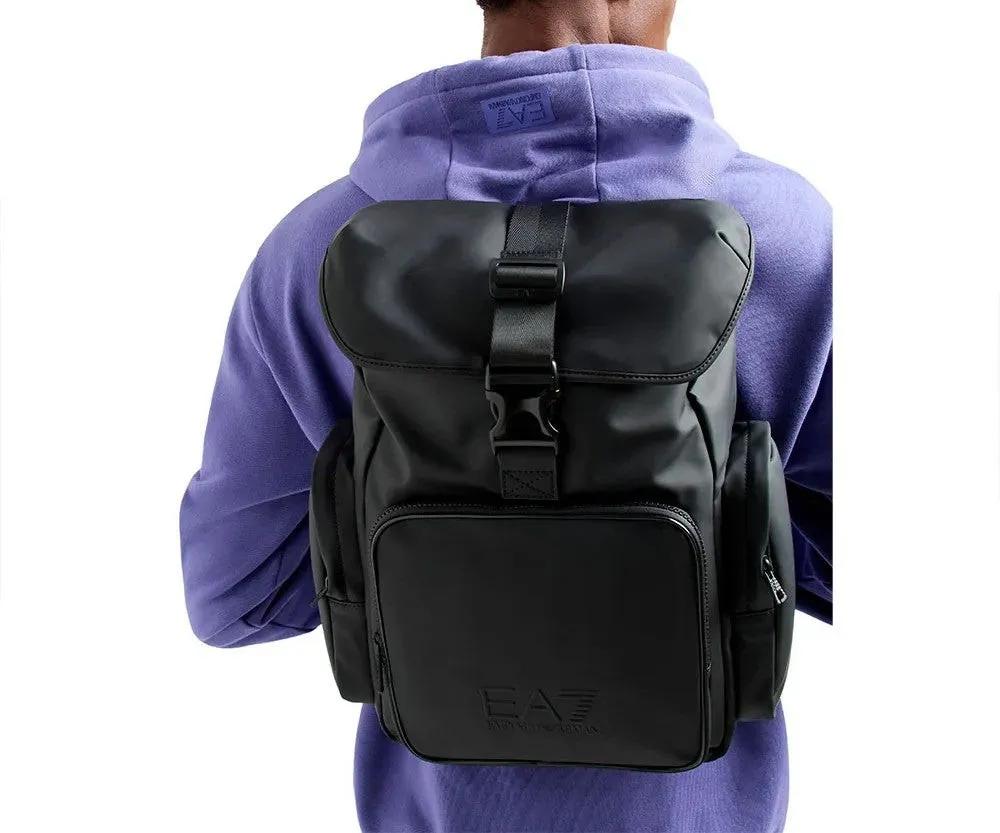 Thumbnail - Emporio Armani Rucksäcke - Structured Black Backpack - Gr. unisize - in Schwarz - für Damen
