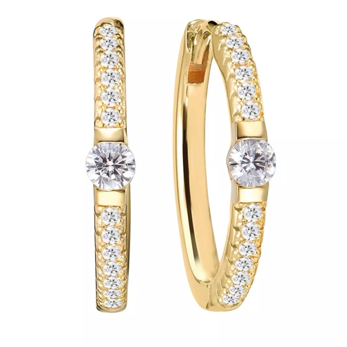 Sif Jakobs Jewellery Ellera Uno Grande Earrings 18 Carat Yellow Gold Orecchini a cerchio
