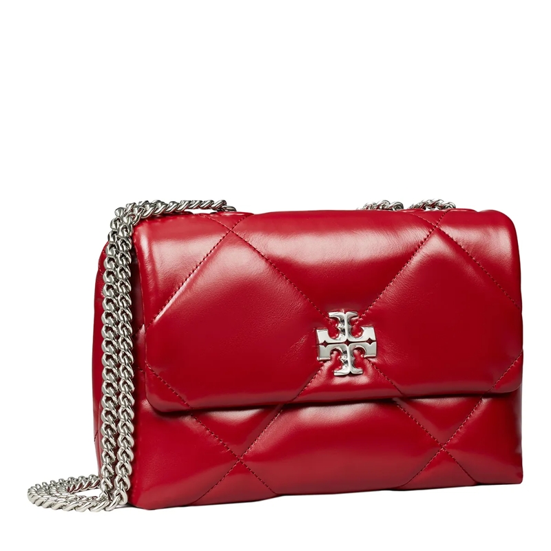 Tory Burch Crossbody Bag Kira Diamond Quilt Small Convertible Shoulder Bag Red(Image 3)