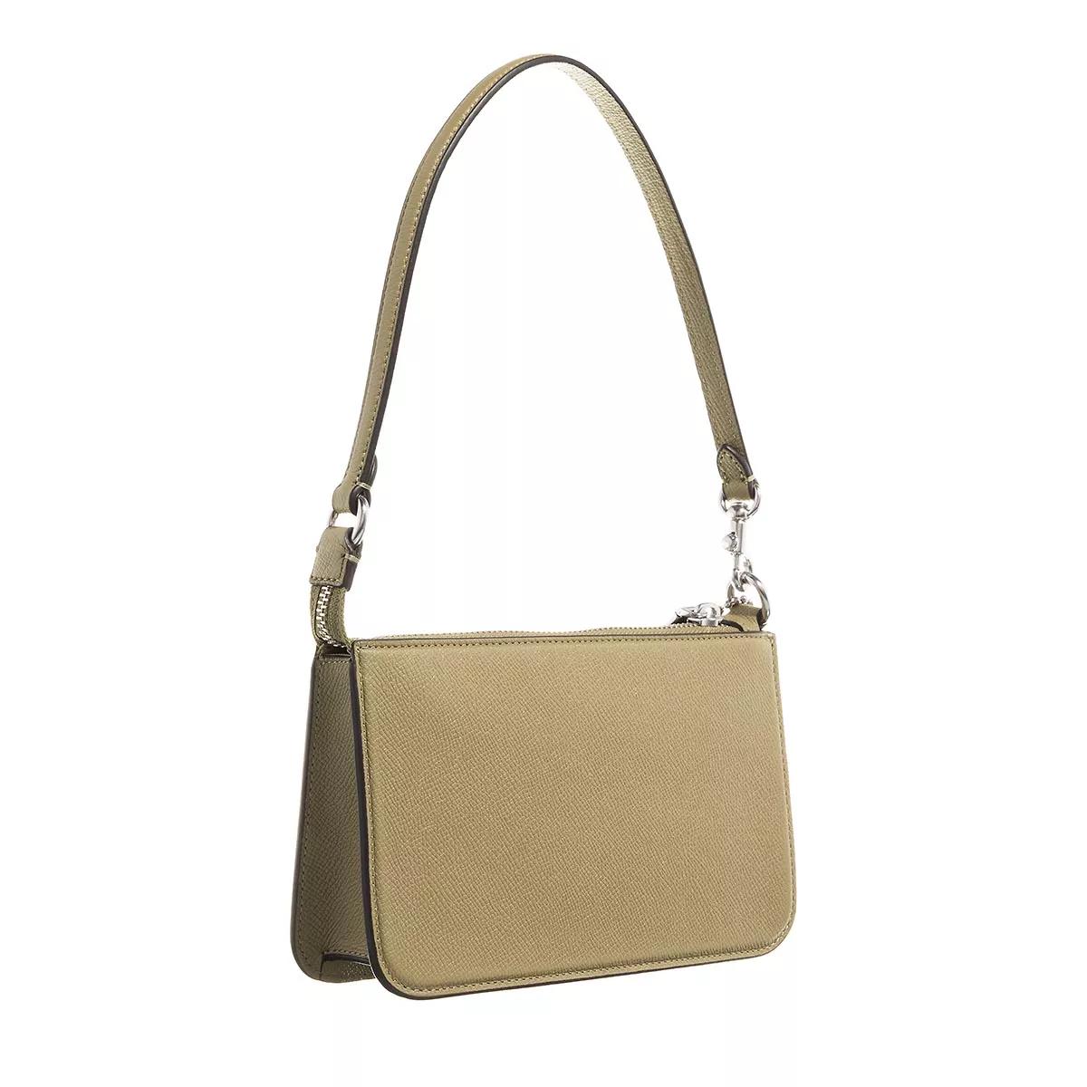 Coach Pochettes Pouch Bag In Crossgrain Leather in groen