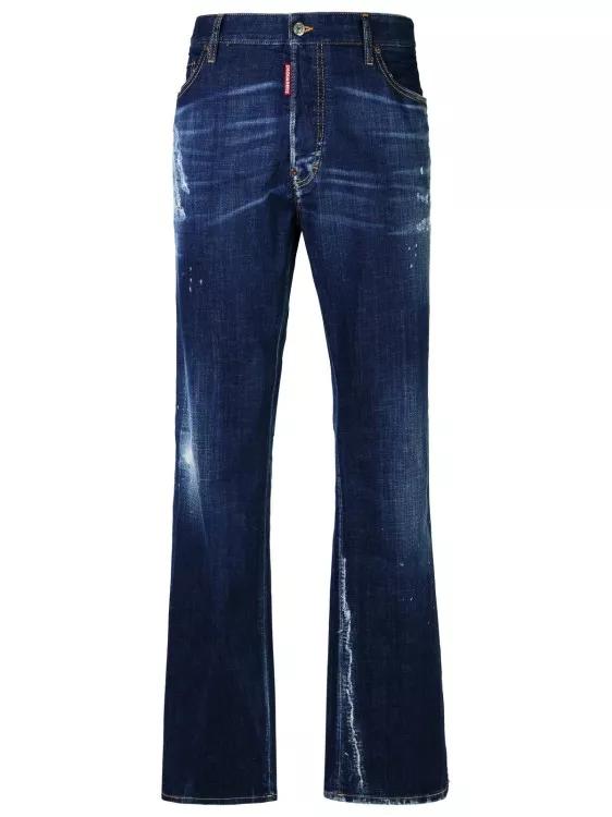 Dsquared2 - Roadie%27 Blue Cotton Denim Jeans - Größe 50 - black