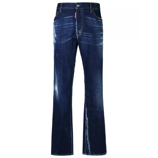 Dsquared2 Roadie' Blue Cotton Denim Jeans Black 